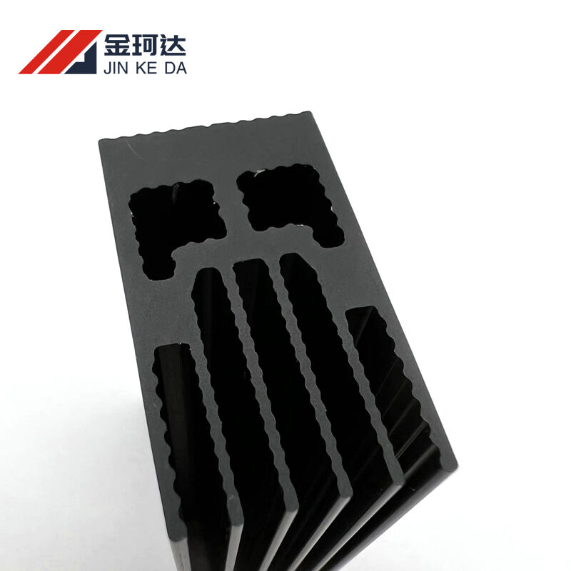 Bonded fin aluminum heatsink with high thermal conductivity base, suitable for inverters, charging piles and automotive electronics