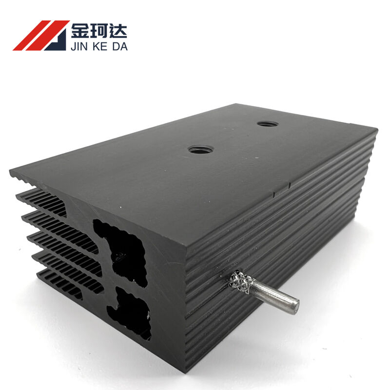 Bonded fin aluminum heatsink with high thermal conductivity base, suitable for inverters, charging piles and automotive electronics