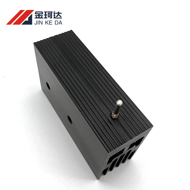 Bonded fin aluminum heatsink with high thermal conductivity base, suitable for inverters, charging piles and automotive electronics