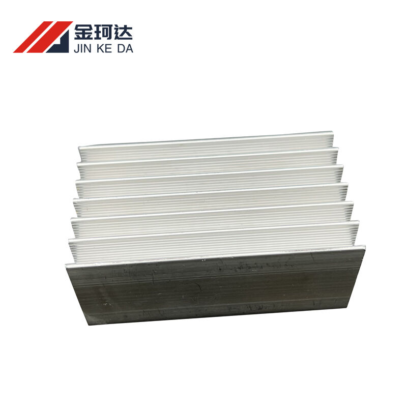 Large industrial aluminum heatsink with thick base & tall fins for converters and energy storage modules, support drilling, tapping and secondary precision processing
