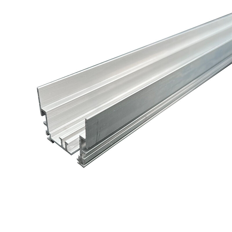 Surface mount LED aluminum profile with thick cooling base, sandblasted finish, fit shelf and TV background strip lights
