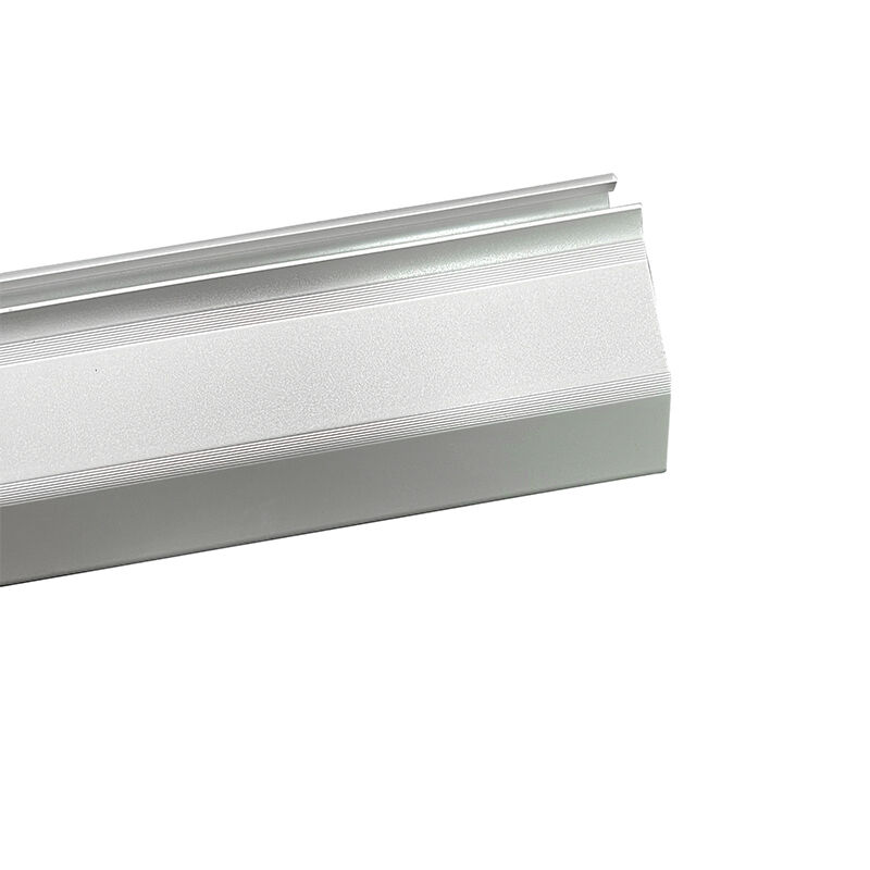 High heat conduction LED aluminum profile with cooling fins, various brackets for factory high-power linear lights