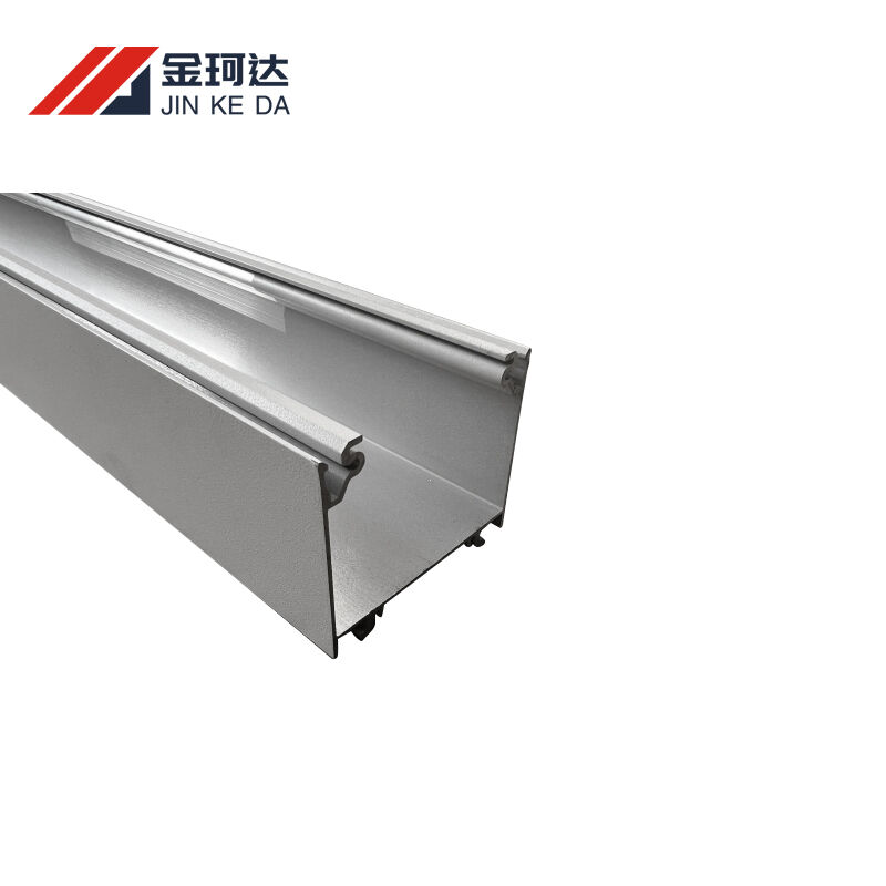 U-type LED aluminum extrusion profile, easy installation accessories, silver anodized for home indoor long strip lamp