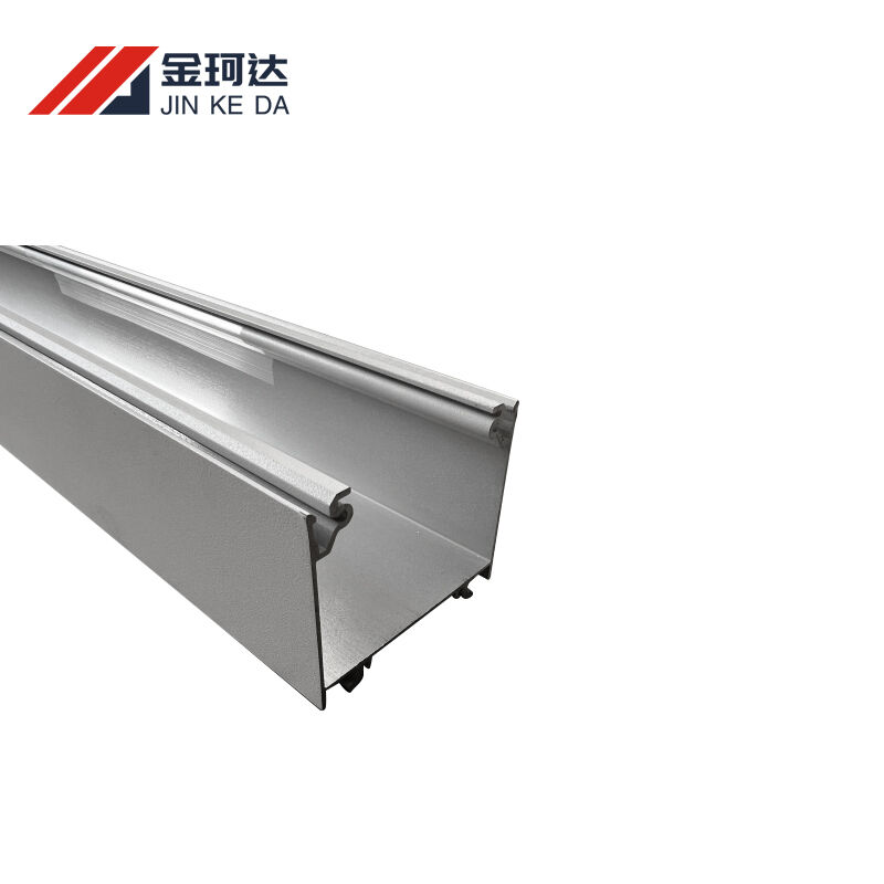 U-type LED aluminum extrusion profile, easy installation accessories, silver anodized for home indoor long strip lamp