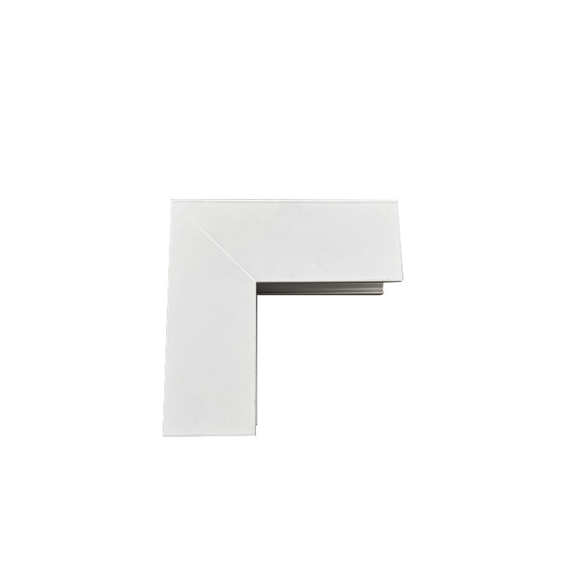 Corner LED aluminum channel for right-angle installation, dustproof PC cover for wardrobe and showcase strip lights