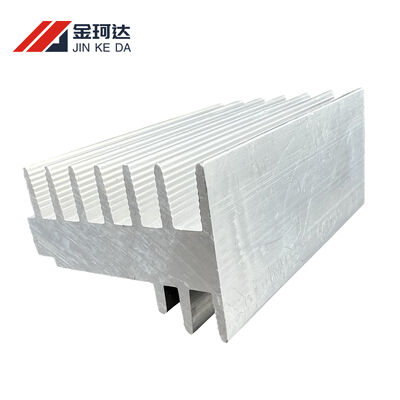 Large industrial aluminum heatsink with thick base & tall fins for converters and energy storage modules, support drilling, tapping and secondary precision processing